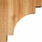 Ekena Millwork Mediterranean Rough Sawn Corbel, Western Red Cedar, 4"W x 12"D x 12"H COR04X12X12MED00RWR - alternate 4